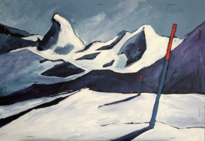 Der Berg, 2009, Acryl, 84 x 59,5 cm