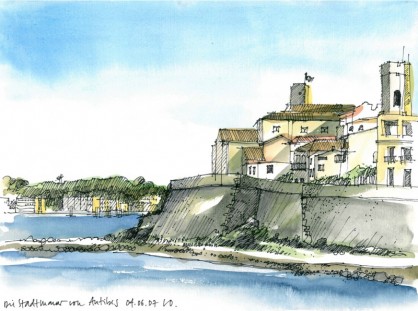 Die Stadtmauer von Antibes