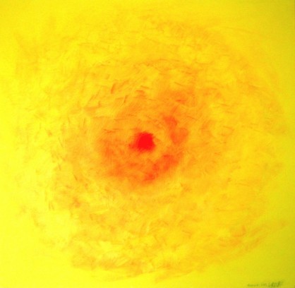 Sonne, 2004, Öl, 100 x 100
